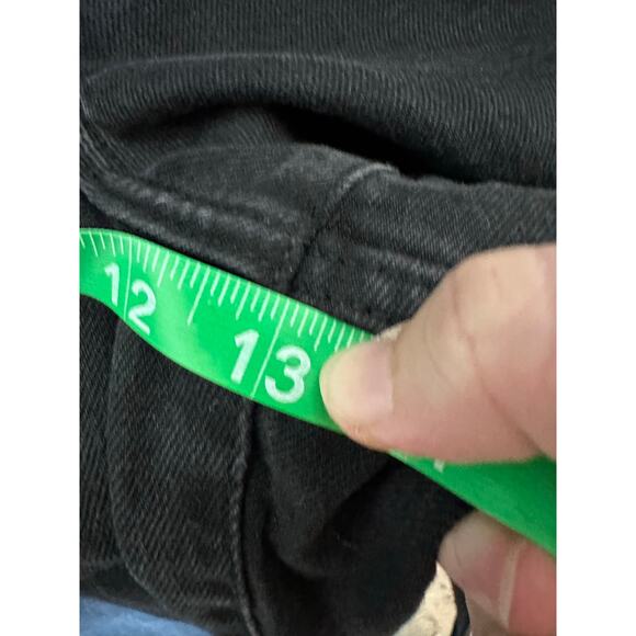 Old Navy women’s black jeans mid rise OG straight casual denim Goth plus size - Picture 8 of 11